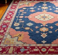Vintage Handknotted Wool Rug